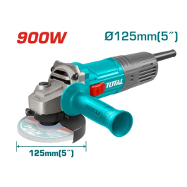 total-tools-angle-grinder-tg10912556 صاروخ 5 بوصة 900 وات - الصورة 1